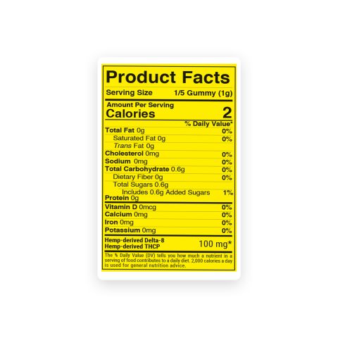 500mg D8 & THCP Gummies - Fruity Mix - Chill Extreme - Thumbnail 11