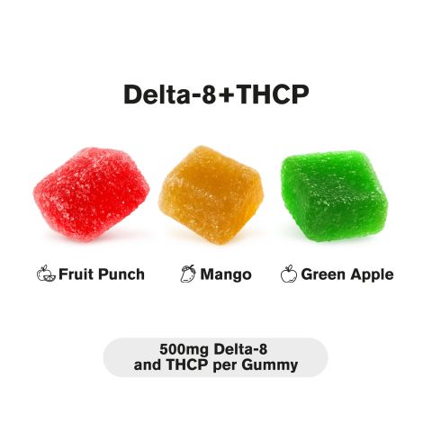 500mg D8 & THCP Gummies - Fruity Mix - Chill Extreme - Thumbnail 3