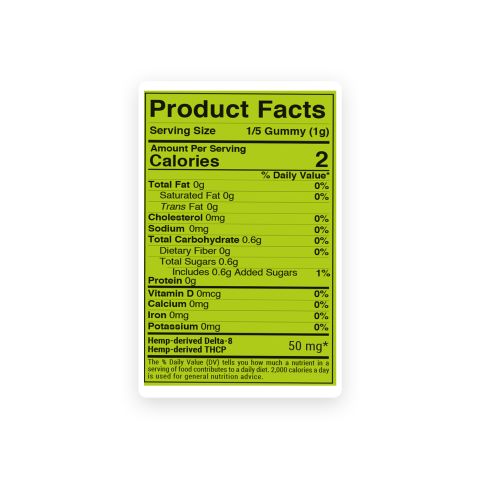 250mg D8 & THCP Gummies - Original Mix - Chill Extreme - Thumbnail 11