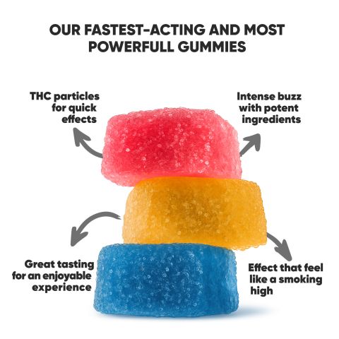 250mg D8 & THCP Gummies - Original Mix - Chill Extreme - Thumbnail 4