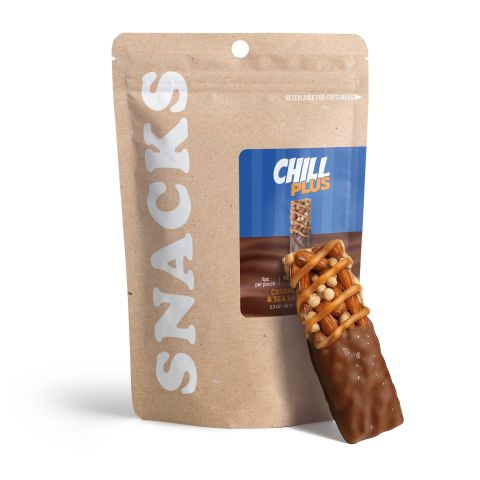 100mg Delta 8 Caramel Almond & Sea Salt Nut Bar - Chill Plus - Thumbnail 2