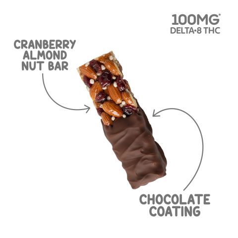 100mg Delta 8 - Cranberry Almond Nut Bar - Chill Plus - Thumbnail 4