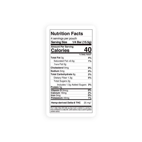 100mg Delta 8 - Cranberry Almond Nut Bar - Chill Plus - Thumbnail 9