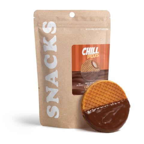 100mg Delta 8 Caramel Almond Waffle - Chill Plus - Thumbnail 2