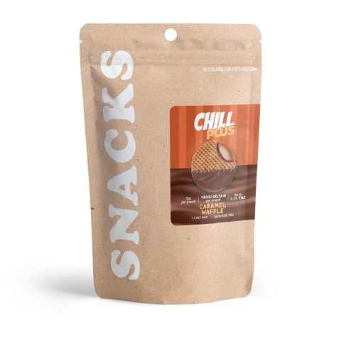100mg Delta 8 Caramel Almond Waffle - Chill Plus - Thumbnail 3