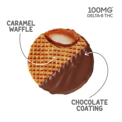 100mg Delta 8 Caramel Almond Waffle - Chill Plus - Thumbnail 4