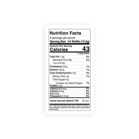 100mg Delta 8 Caramel Almond Waffle - Chill Plus - Thumbnail 9