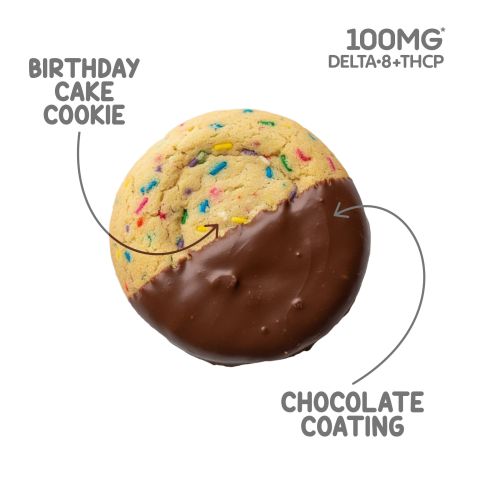 100mg Delta 8 Birthday Cake Cookie - Chill Plus - Thumbnail 4