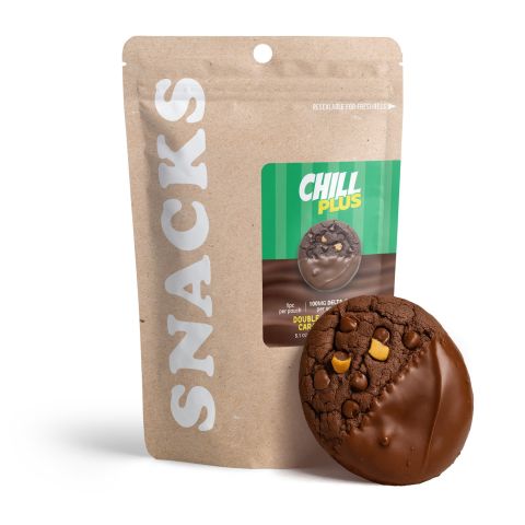 100mg Delta 8 Double Chocolate Caramel Cookie - Chill Plus - Thumbnail 2