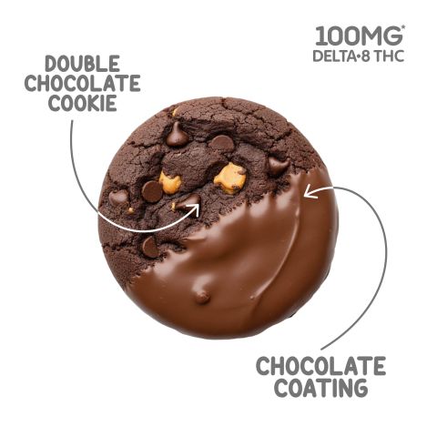 100mg Delta 8 Double Chocolate Caramel Cookie - Chill Plus - Thumbnail 4