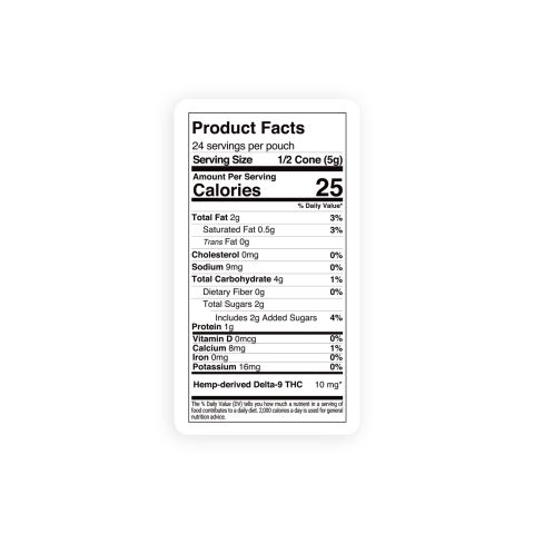 20mg Strawberry + White Chocolate Waffle Cones - Delta 9 - Chill Plus - Thumbnail 9