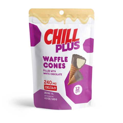 20mg White Chocolate Waffle Cones - Delta 9 - Chill Plus - Thumbnail 3