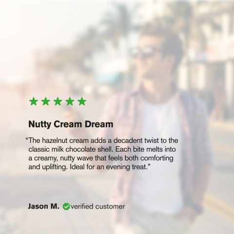 20mg Hazelnut Cream + Milk Chocolate Waffle Cones - Delta 9 - Chill Plus - Thumbnail 7