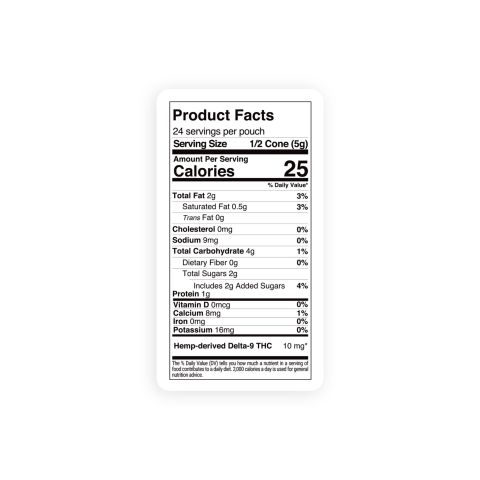 20mg Peanut Butter + Milk Chocolate Waffle Cones - Delta 9 - Chill Plus - Thumbnail 9