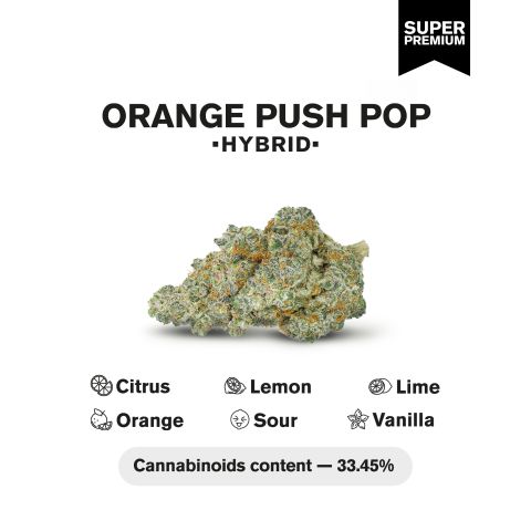 Orange Push Pop Flower - Hybrid - THCA - Thumbnail 3