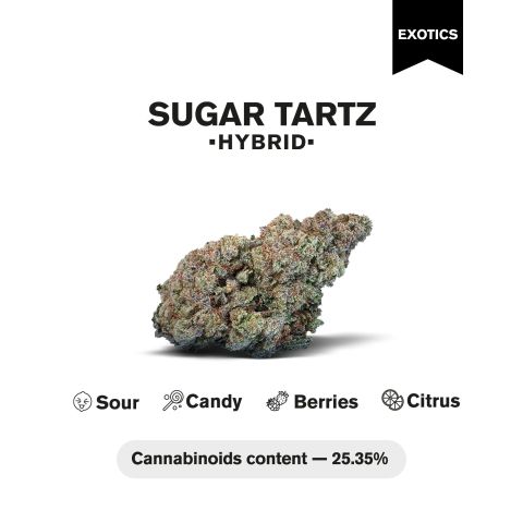 Sugar Tartz Flower - Hybrid - THCA - Thumbnail 3