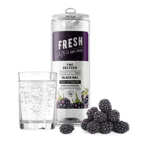 100mg Black Raz THC Seltzer - D9 Nano - Fresh - Thumbnail 2