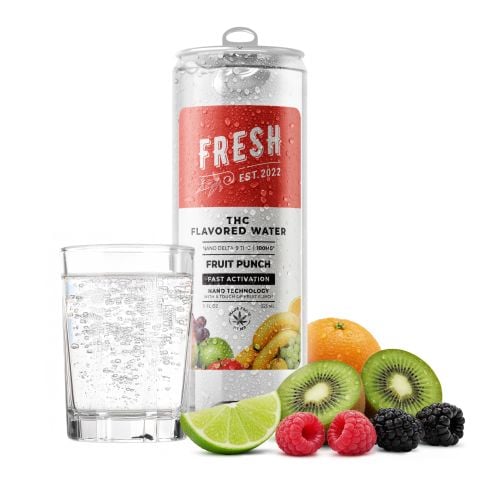 100mg Fruit Punch THC Seltzer - D9 Nano - Fresh - Thumbnail 2