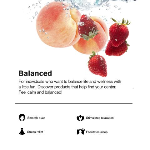 100mg Strawberry & Peach THC Seltzer - D9 Nano - Fresh - Thumbnail 4