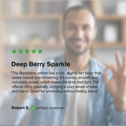 100mg Blackberry THC Seltzer - D9 Nano - Fresh - Thumbnail 6