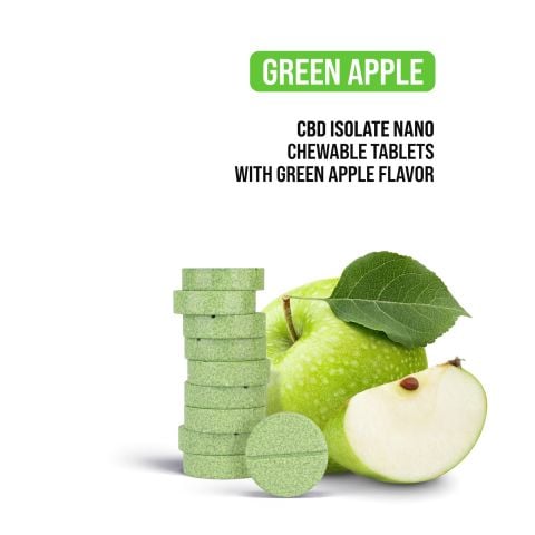 50mg CBD Isolate Nano Tablets - Green Apple - Chill Plus - Thumbnail 4