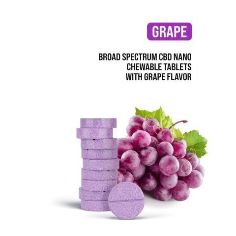 25mg Broad Spectrum CBD Nano Tablets - Grape - Chill Plus - Thumbnail 4
