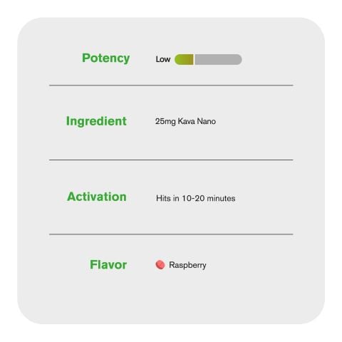 25mg Kava Nano Tablets - Raspberry - Chill Plus - Thumbnail 6