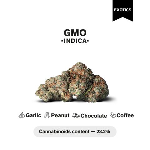 GMO - THCA Flower - Indica - 3.5g - Thumbnail 3