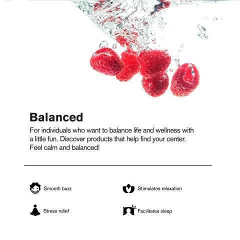 100mg Raspberry THC Seltzer - Delta 9 Nano - Fresh - Thumbnail 4