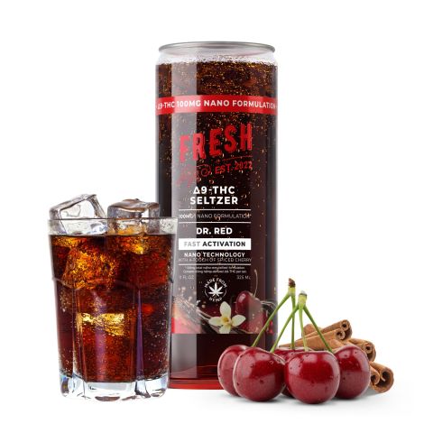 100mg Dr.Red THC Seltzer - D9 Nano - Fresh - Thumbnail 2