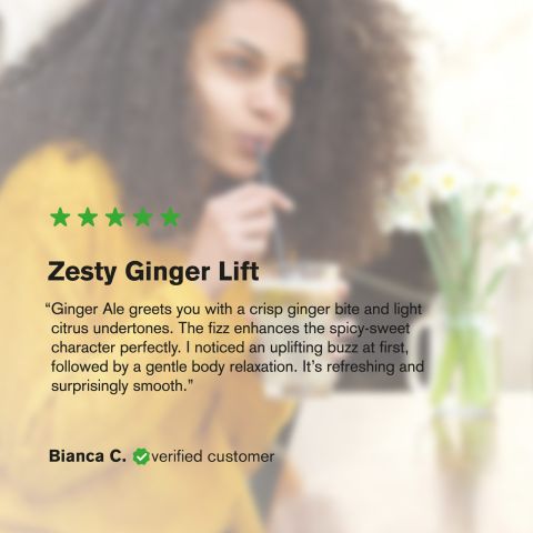 100mg Ginger Ale THC Seltzer - D9 Nano - Fresh - Thumbnail 6