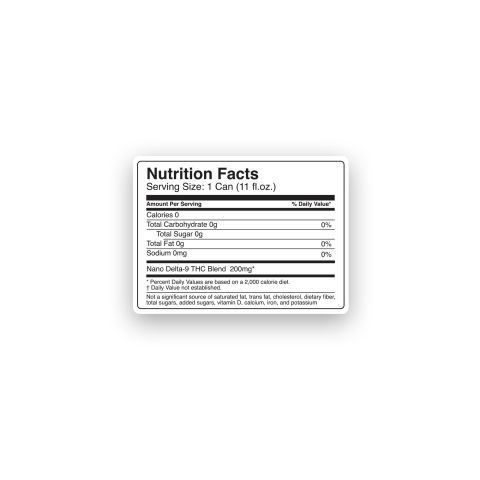 200mg Cherry THC Seltzer - D9 Nano - Fresh - Thumbnail 8