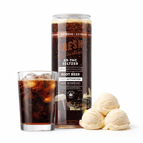 200mg Root Beer THC Seltzer - D9 Nano - Fresh - Thumbnail 2
