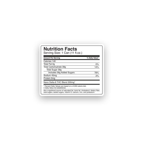 200mg Cola THC Seltzer - D9 Nano - Fresh - Thumbnail 8