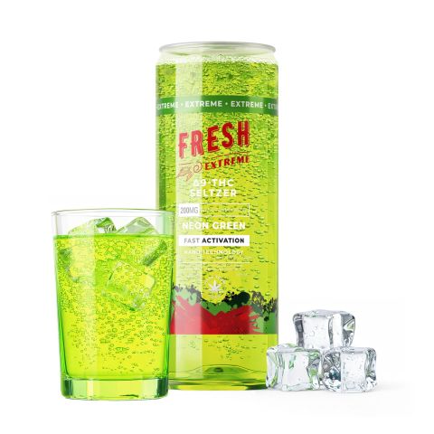 200mg Neon Green THC Seltzer - D9 Nano - Fresh - Thumbnail 2