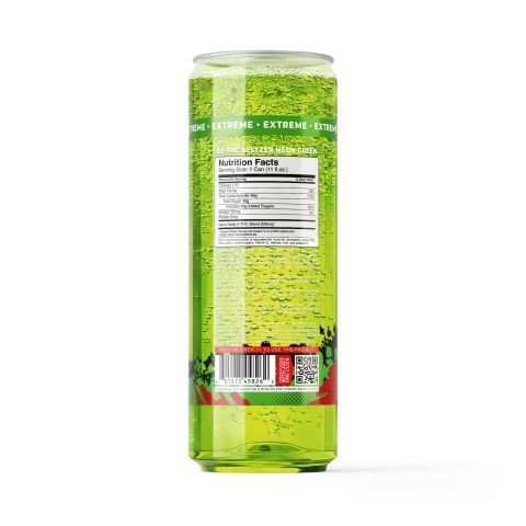 200mg Neon Green THC Seltzer - D9 Nano - Fresh - Thumbnail 7