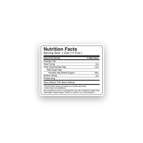 200mg Dr.Red THC Seltzer - Delta 9 Nano - Fresh - Thumbnail 8