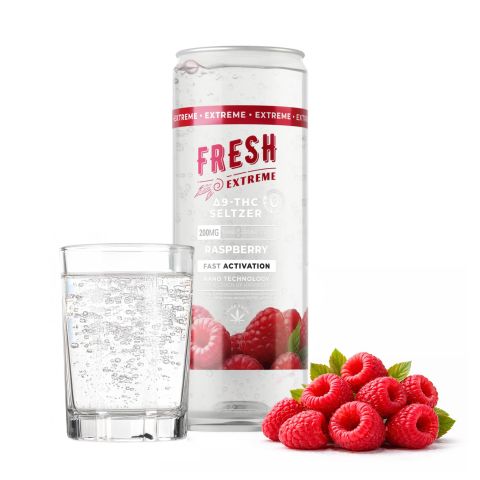 200mg Raspberry THC Seltzer - D9 Nano - Fresh - Thumbnail 2