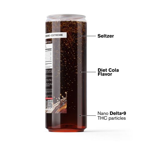 200mg Diet Cola THC Seltzer - D9 Nano - Fresh - Thumbnail 3