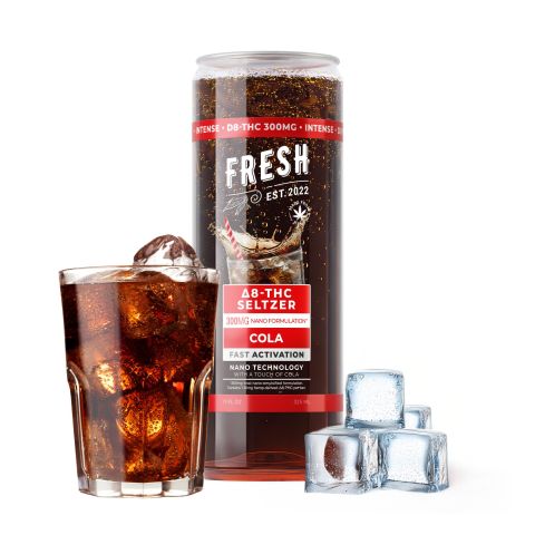 300mg Cola THC Seltzer - D8 & D9 Nano - Fresh - Thumbnail 2
