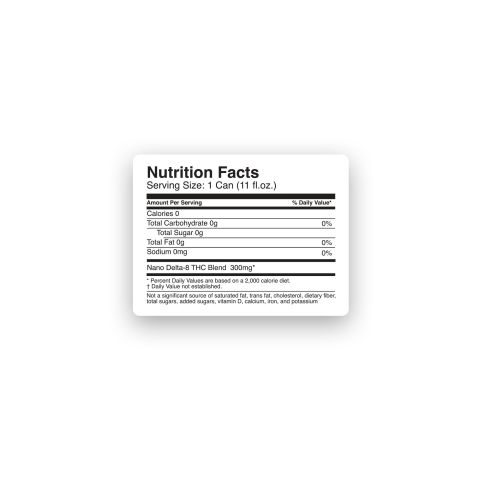 300mg Black Raz THC Seltzer - D8 Nano - Fresh - Thumbnail 8