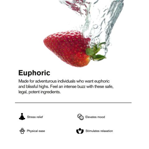 300mg Strawberry THC Seltzer - D8 & D9 Nano - Fresh - Thumbnail 4