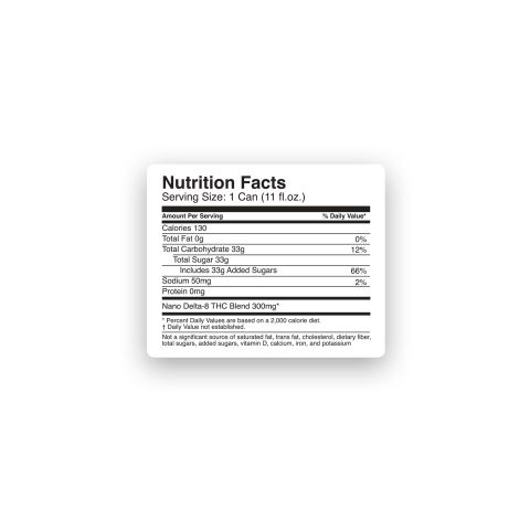 300mg Ginger Ale THC Seltzer - D8 & D9 Nano - Fresh - Thumbnail 8