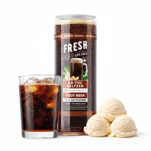 300mg Root Beer THC Seltzer - D8 & D9 Nano - Fresh - Thumbnail 2