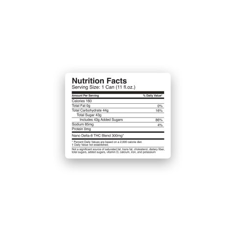 300mg Root Beer THC Seltzer - D8 & D9 Nano - Fresh - Thumbnail 8