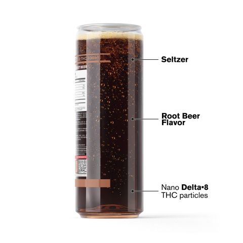 300mg Root Beer THC Seltzer - D8 Nano - Fresh - Thumbnail 3