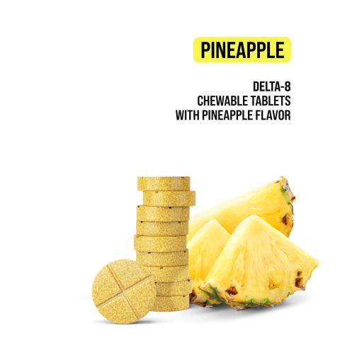 25mg Delta 8 Tablets - Pineapple - Chill Plus - 60ct - Thumbnail 4