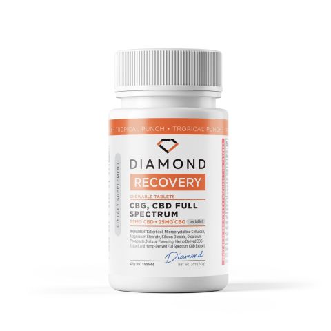3,000mg Full Spectrum CBD & CBG Tablets - Tropical Punch - Diamond CBD - Thumbnail 3