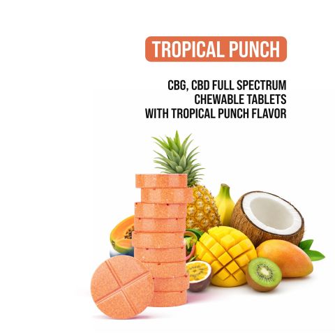 3,000mg Full Spectrum CBD & CBG Tablets - Tropical Punch - Diamond CBD - Thumbnail 4