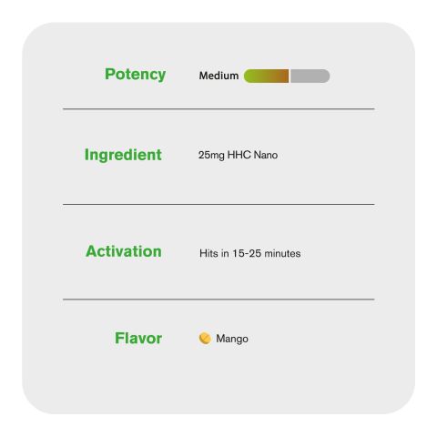 25mg HHC Tablets - Mango - Chill Extreme - 60ct - Thumbnail 6
